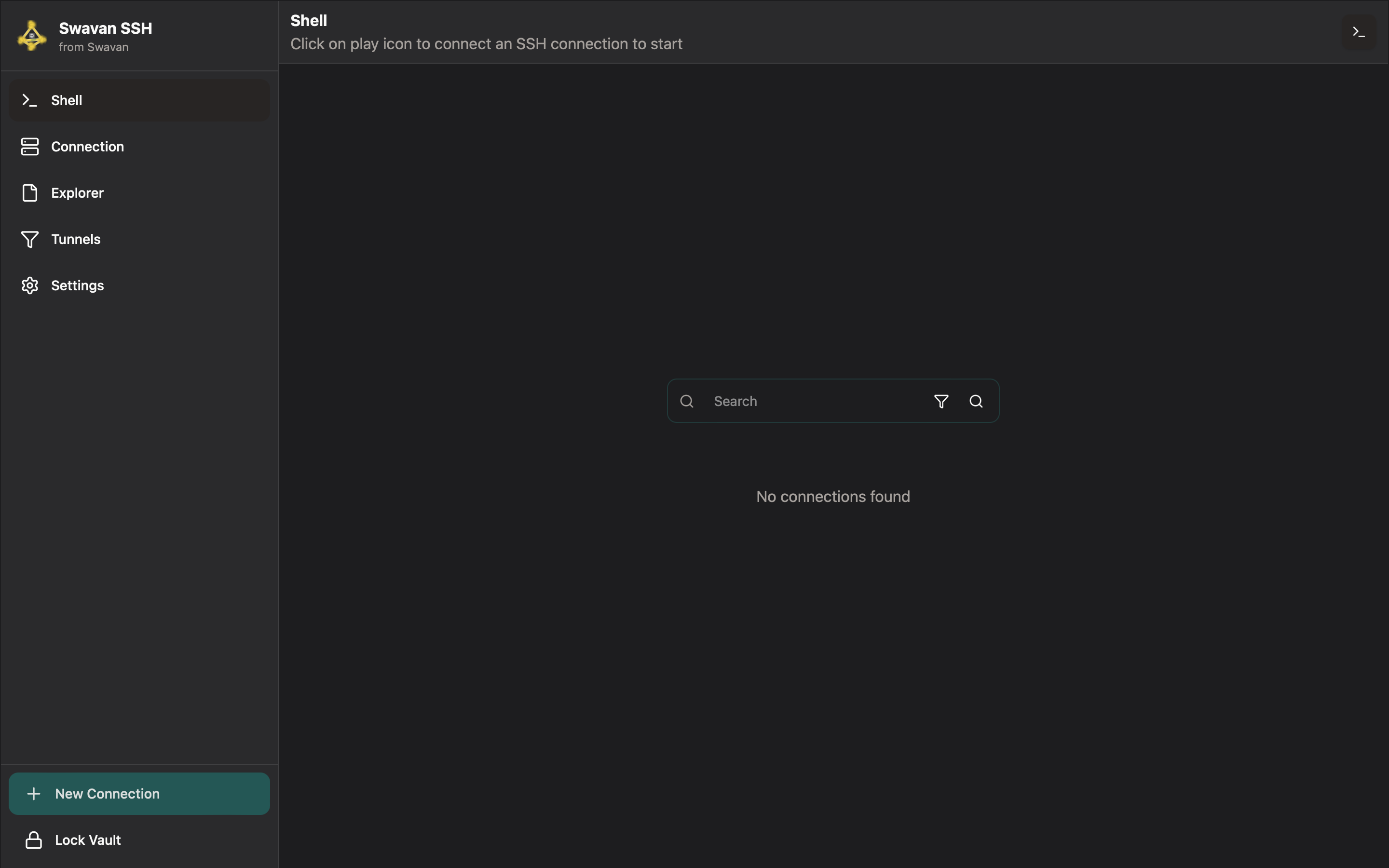 Main application screen